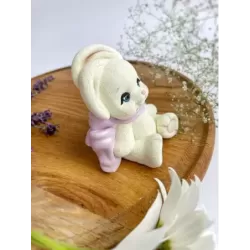 Silicone mold Bunny with a bow 2