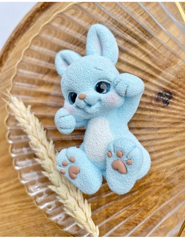 Silicone mold Lying Bunny 2D