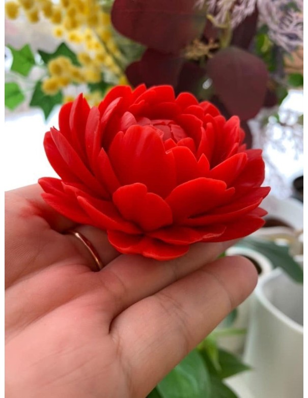 Silicone mold Peony Diana