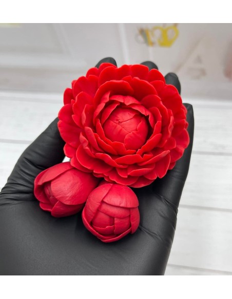 Silicone mold Peony Diana
