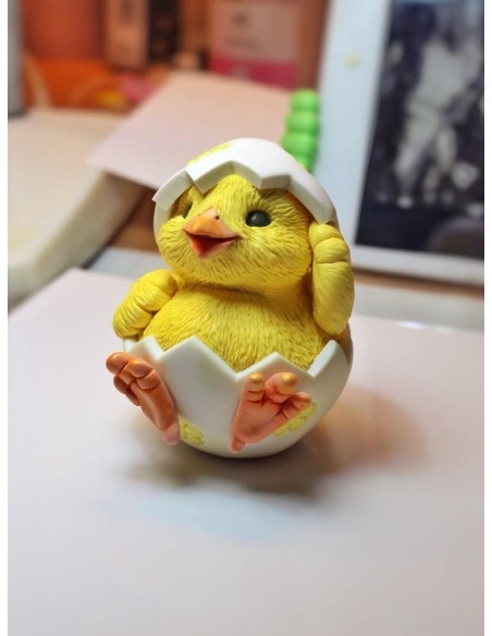 Silicone mold Chick in an egg