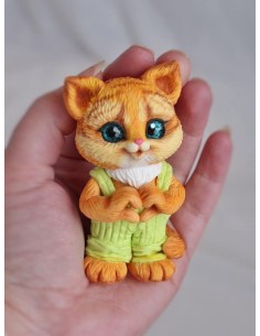 Silicone mold Fox with a heart