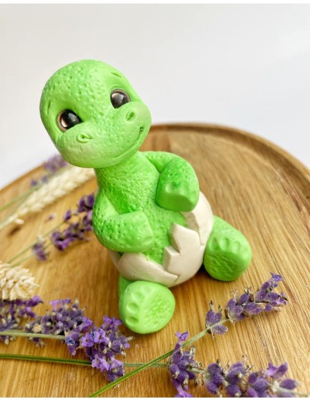 Silicone mold Dino in an egg