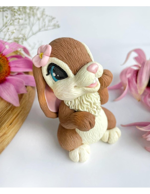 Silicone Mold Bunny Love