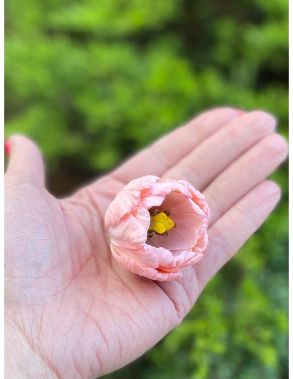 Silicone mold Open Tulip