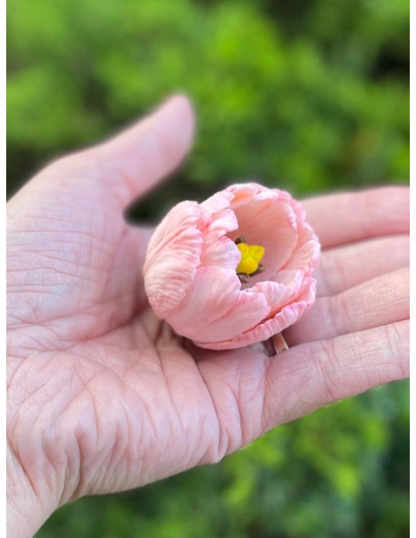 Silicone mold Open Tulip
