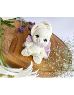 Silicone mold Bunny with a bow