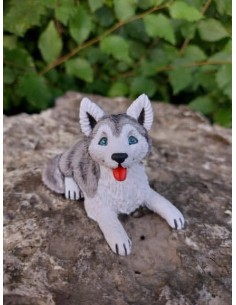 Silicone mold Husky Puppy