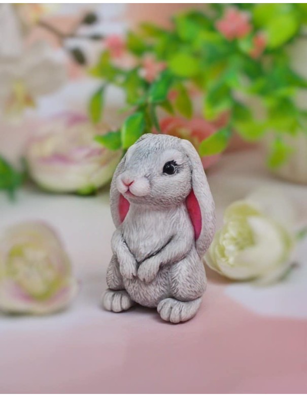 Silicone Mold Gray Hare