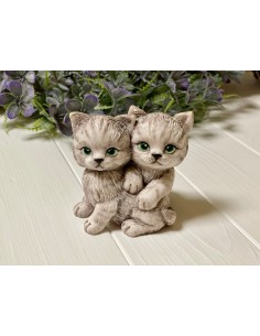 Silicone mold Two Kittens