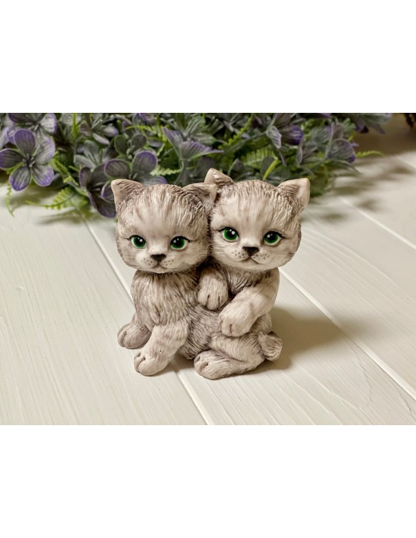 Silicone mold Two Kittens