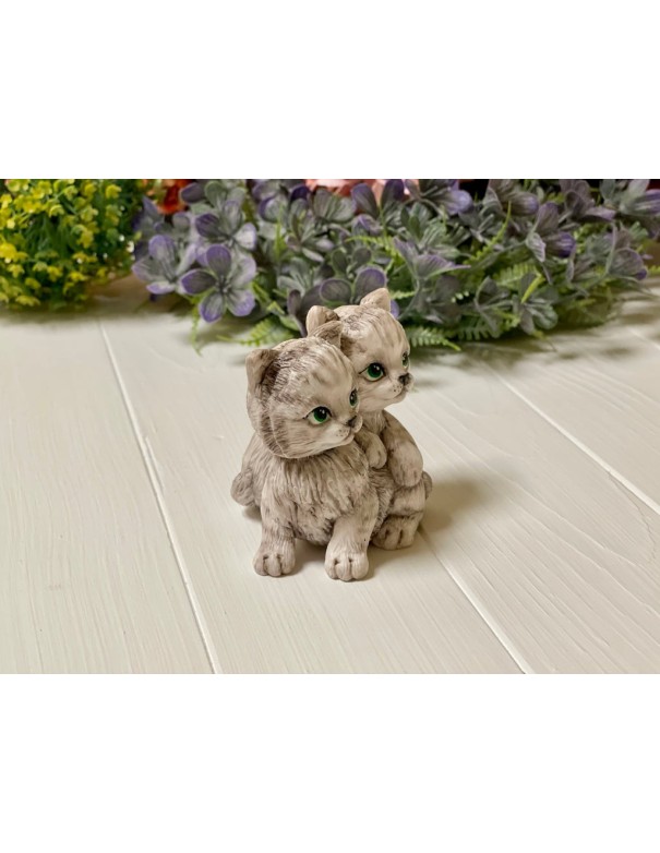 Silicone mold Two Kittens