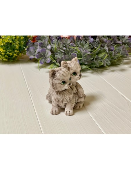 Silicone mold Two Kittens