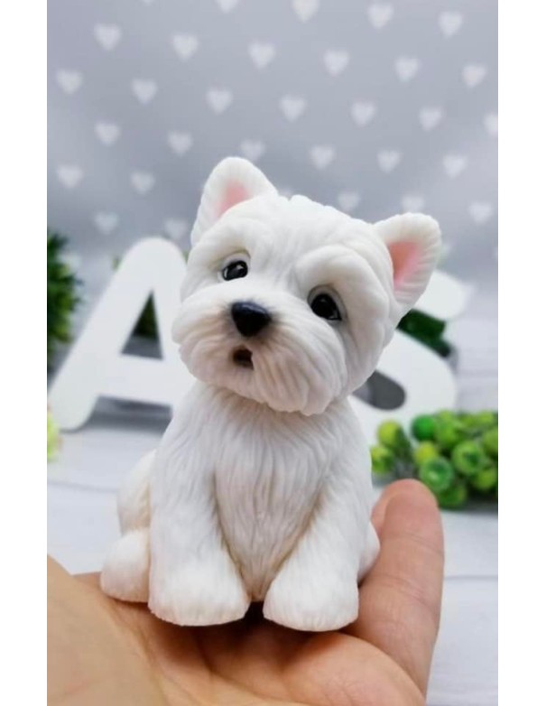 Silicone mold Blond Dog