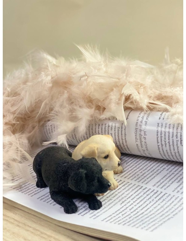 Silicone mold Two Labrador puppies