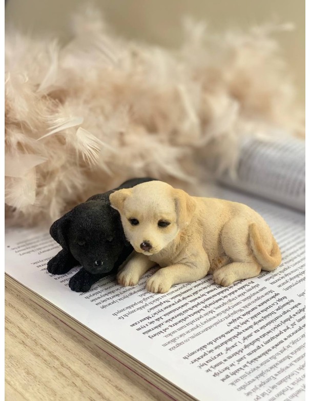Silicone mold Two Labrador puppies