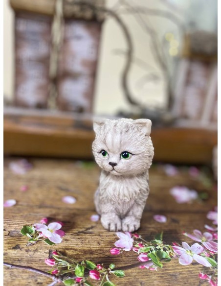 Silicone mold Sitting kitten (WITHOUT BALL OF YARN)