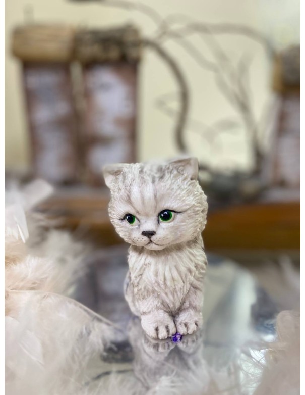 Silicone mold Sitting kitten (WITHOUT BALL OF YARN)