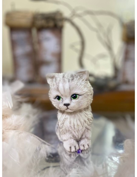 Silicone mold Sitting kitten (WITHOUT BALL OF YARN)