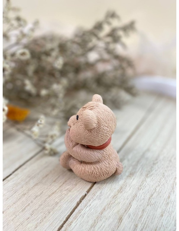 Silicone mold Teddy Bear with a bow