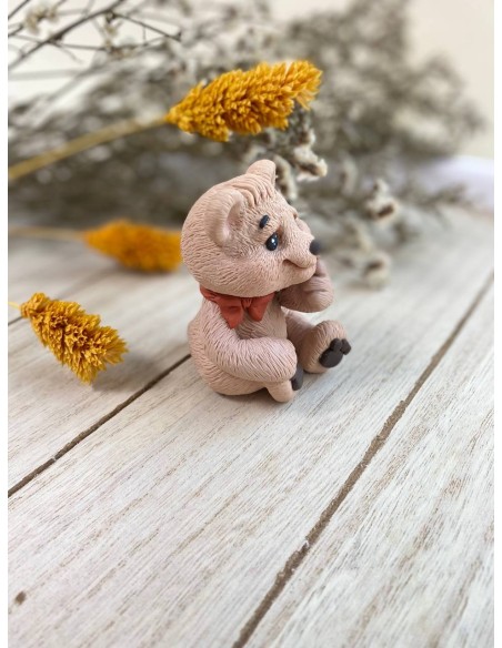 Silicone mold Teddy Bear with a bow