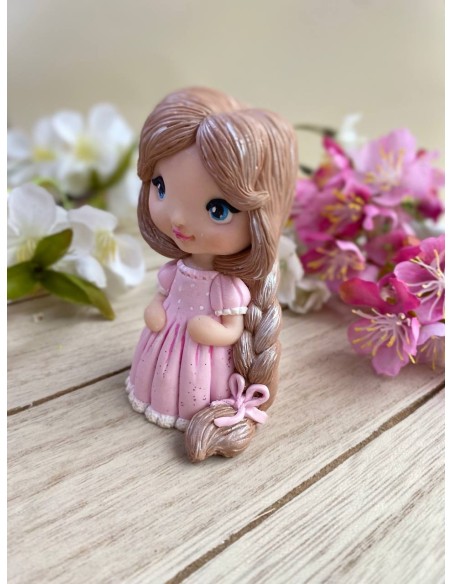 Silicone Mold Girl with a Braid