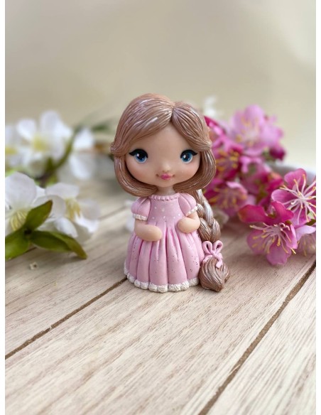 Silicone Mold Girl with a Braid