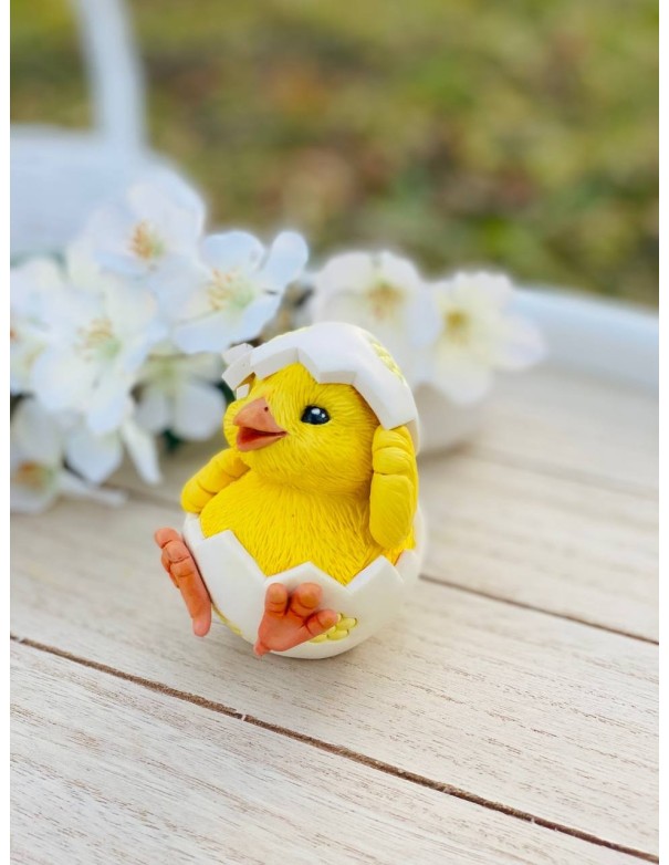 Silicone mold Chick in an egg