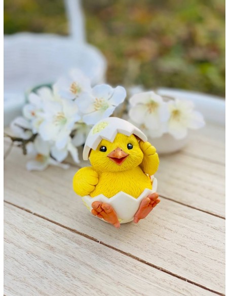 Silicone mold Chick in an egg