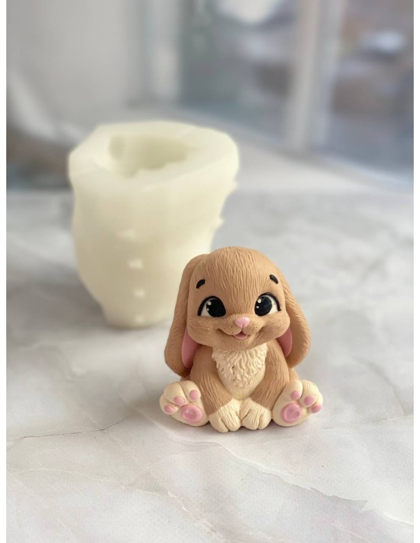 Силиконовая форма Зайчик Улыбка