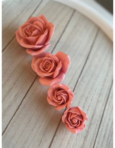 Silicone mold Velvet Rose