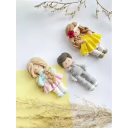 Foremka silikonowa 2D Laleczka z miszem 2