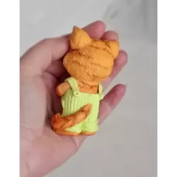 Silicone mold Fox with a heart 2